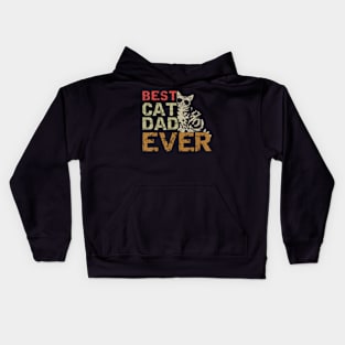 Best Cat Dad Ever Cat Daddy Lover Gifs Kids Hoodie